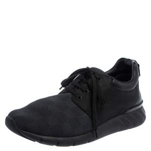 Louis Vuitton Black Damier Fabric, Nubuck  And Leather Fastlane Sneakers Size 42.5