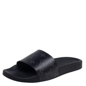 Louis Vuitton Monogram Canvas Waterfront Flat Slides Size 40