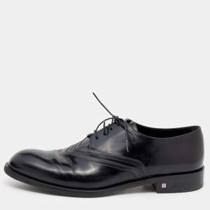 حذاء أوكسفورد لوي فيتون جلد أسود برباط مقاس 43