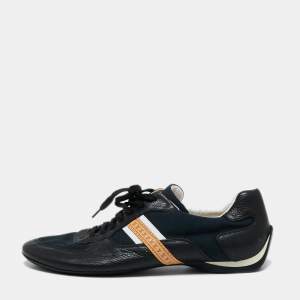 Louis Vuitton Multicolor Canvas And Leather Low Top Sneakers Size 42