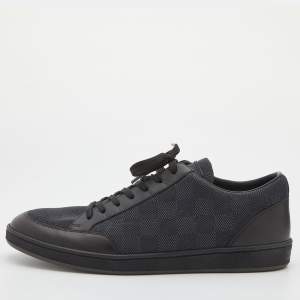 Louis Vuitton Damier Graphite Nylon and Leather Offshore Sneakers Size 42