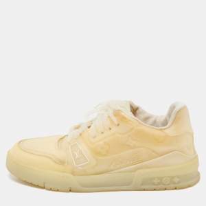 Louis Vuitton Transparent/Beige Monogram PVC Trainer Sneakers Size 41