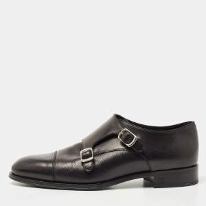 Louis Vuitton Black  Leather Monkstrap Oxford Size 41 