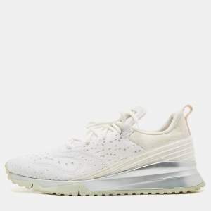 Louis Vuitton White Knit V.N.R Sneakers Size 44