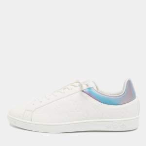 Louis Vuitton White Leather Luxemborg Sneakers Size 42.5