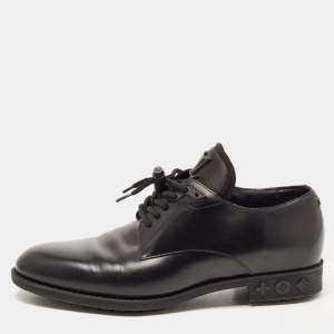 Louis Vuitton Black Leather Lace Up Derby Size 41