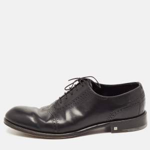 Louis Vuitton Black Leather Lace Up Oxford Size 43