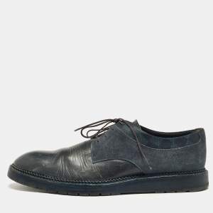 Louis Vuitton Two Tone Suede, Leather and Damier Canvas Lace Up Derby Size 42.5