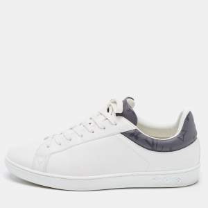 Louis Vuitton White Leather Luxembourg Sneakers Size 41