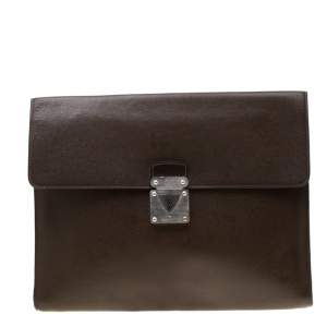 Louis Vuitton Brown Taiga Leather Minuto Portfolio Case