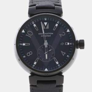 Pre Owned Louis Vuitton Tambour Q1D22 Automatic Stainless Steel Men's Wristwatch 42 mm