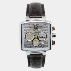 Louis Vuitton Silver Stainless Steel Alligator Speedy Q2121 Automatic Men's Wristwatch 41 mm