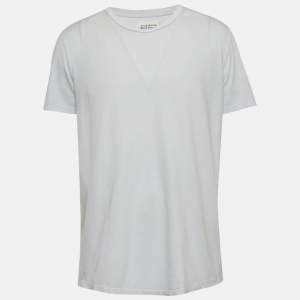 Maison Martin Margiela Light Blue Jersey Crewneck T-Shirt XL