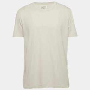 Maison Martin Margiela Grey Jersey Crewneck T-Shirt XL