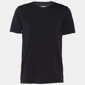 Maison Martin Margiela Black Jersey Crew Neck T-Shirt L