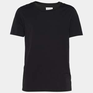 Maison Martin Margiela Black Cotton Crew Neck T-Shirt XL