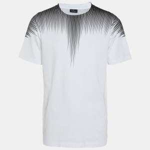 Marcelo Burlon White/Black Cotton T-Shirt S