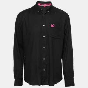Pre Owned McQ by Alexander McQueen Black Cotton Button Down Shirt L