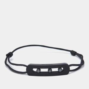 Messika Move Titanium Black Diamond Cord Bracelet