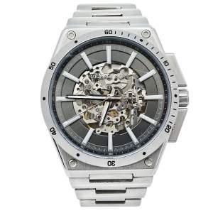 Michael Kors Grey Stainless Steel Transparent Wilder Skeleton MK9021 Men's Wristwatch 44 mm