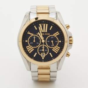 Michael Kors Blue Two Tone Stainless Steel Bradshaw MK5976 Men's Wristwatch 43 mm