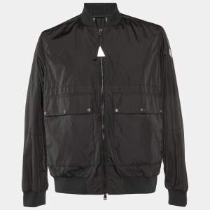 Moncler Black Nylon Iwao Zip Up Jacket M