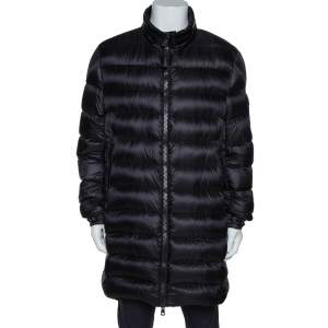 Moncler Black Down Quilted Dustin Puffer Jacket 3XL
