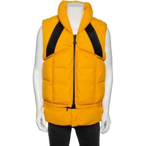 Moncler x Off-White Yellow Synthetic Down Padded Giverny Gilet L
