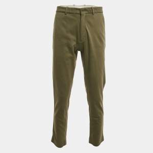 Moncler Olive Green Jersey Trousers L