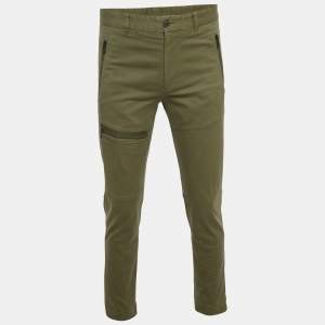 مملوكة مسبقًا Moncler Green Gabardine Cargo Pants S