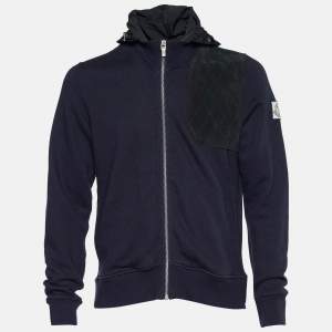 Moncler Gamme Bleu Blue Cotton Hoodie XL