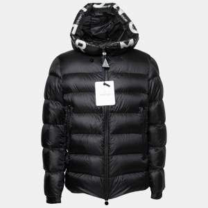 Moncler Black Synthetic Salzman Down Puffer Jacket L