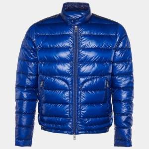 Moncler Blue Synthetic Quilted Acorus Jacket M