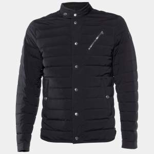 Moncler Black Down Nestor Short Jacket L