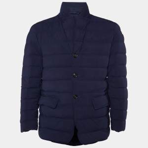 Moncler Navy Blue Deydier Down Puffer Jacket M