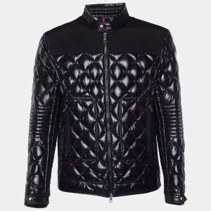 Moncler Black Down Quilted Veran Jacket L