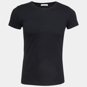 Moncler Black Cotton Short Sleeve T-Shirt M