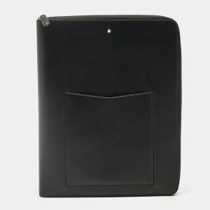 Pre Owned Montblanc Black Leather Sartorial Notebook Holder