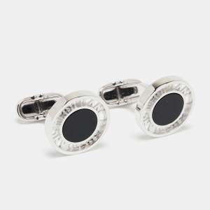 Pre Owned Montblanc Essential Sartorial  Sterling Silver Round Cufflinks