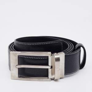 Montblanc Black Leather Buckle Belt 110 CM