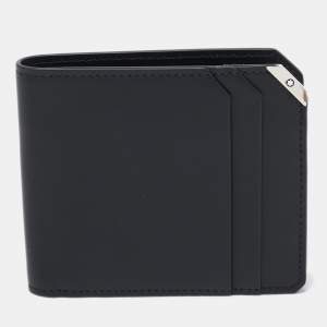 Montblanc Black Leather Urban Spirit 6CC Bifold Wallet