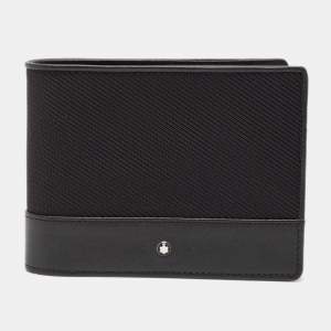 Montblanc Black Nylon and Leather Nightflight Bifold Wallet