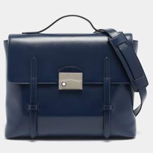 Montblanc Blue Leather Meisterstuck Neo Briefcase