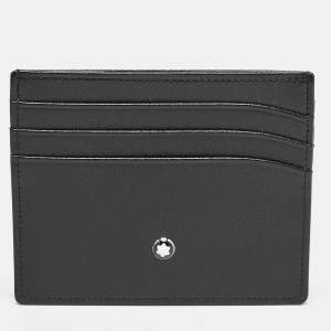 Montblanc Black Leather Meisterstuck Card Holder 