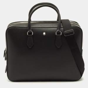 مملوكة مسبقًا Montblanc Sartorial Large Black Leather Document Case