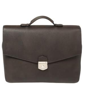 Montblanc Dark Brown Leather Meisterstuck Sfumato Briefcase