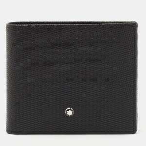 Montblanc Black Leather Meisterstuck 6CC Bifold Wallet