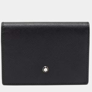 Montblanc Black Leather Meisterstuck Bifold Card Case