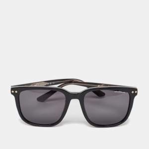 Montblanc Black MB0258SA Square Sunglasses