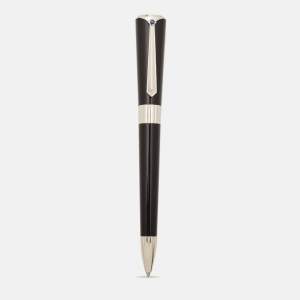 Pre Owned Montblanc Marlene Dietrich Resin SIlver Tone Mother of Pearl Sapphire Ballpoint Pen